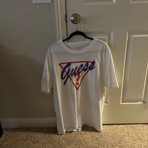 Mens Guess Cursive Tee